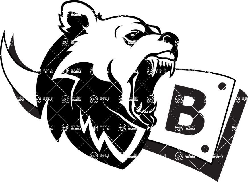 Vector Mascot Collection - Bear Mascot Style Logo